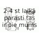 Лампа накаливания, дополнительный фонарь сигнала торможения BOSCH 1 987 302 240