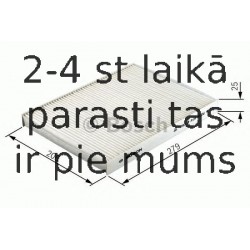 Фильтр, воздух во внутренном пространстве BOSCH 1 987 432 012