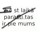 Stikla tīrītāja slotiņa BOSCH 3 397 008 054