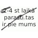 Stikla tīrītāja slotiņa BOSCH 3 397 008 843