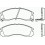 Комплект тормозных колодок, дисковый тормоз BREMBO P 54 017