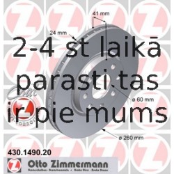 Тормозной диск ZIMMERMANN 430.1490.20