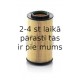 Eļļas filtrs MANN-FILTER HU 824 x