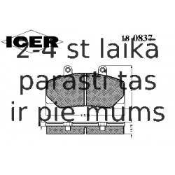 Bremžu uzliku kompl., Disku bremzes ICER 180837