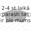 Комплект тормозных колодок, дисковый тормоз DELPHI LP1092