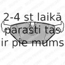 Комплект тормозных колодок, дисковый тормоз DELPHI LP1107