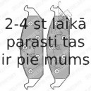 Комплект тормозных колодок, дисковый тормоз DELPHI LP1161