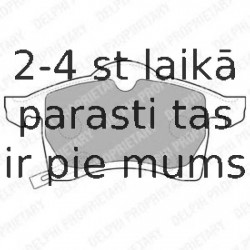 Комплект тормозных колодок, дисковый тормоз DELPHI LP1309