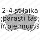 Комплект тормозных колодок, дисковый тормоз DELPHI LP1398