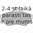 Комплект тормозных колодок, дисковый тормоз DELPHI LP1410