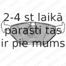 Комплект тормозных колодок, дисковый тормоз DELPHI LP1423