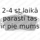 Комплект тормозных колодок, дисковый тормоз DELPHI LP1435