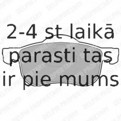 Комплект тормозных колодок, дисковый тормоз DELPHI LP1458