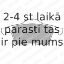 Комплект тормозных колодок, дисковый тормоз DELPHI LP1504