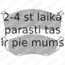 Комплект тормозных колодок, дисковый тормоз DELPHI LP1531