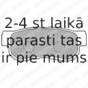 Комплект тормозных колодок, дисковый тормоз DELPHI LP1539