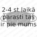 Комплект тормозных колодок, дисковый тормоз DELPHI LP1553