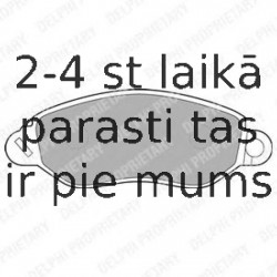 Комплект тормозных колодок, дисковый тормоз DELPHI LP1583