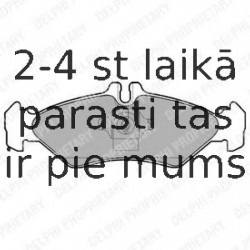 Комплект тормозных колодок, дисковый тормоз DELPHI LP1595