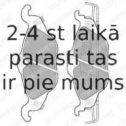 Комплект тормозных колодок, дисковый тормоз DELPHI LP1673