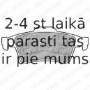 Комплект тормозных колодок, дисковый тормоз DELPHI LP1701