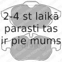 Комплект тормозных колодок, дисковый тормоз DELPHI LP1723