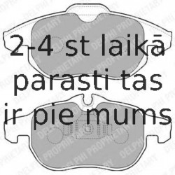 Комплект тормозных колодок, дисковый тормоз DELPHI LP1723