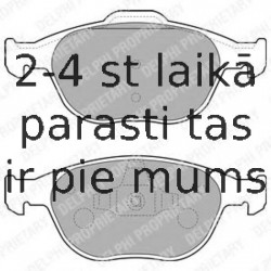 Комплект тормозных колодок, дисковый тормоз DELPHI LP1724