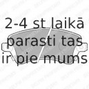 Комплект тормозных колодок, дисковый тормоз DELPHI LP1737