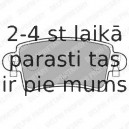 Комплект тормозных колодок, дисковый тормоз DELPHI LP1747