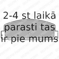 Комплект тормозных колодок, дисковый тормоз DELPHI LP1766