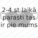 Комплект тормозных колодок, дисковый тормоз DELPHI LP1794