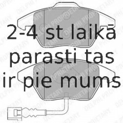 Комплект тормозных колодок, дисковый тормоз DELPHI LP1837