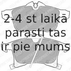 Комплект тормозных колодок, дисковый тормоз DELPHI LP1861