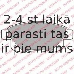 Комплект тормозных колодок, дисковый тормоз DELPHI LP1955