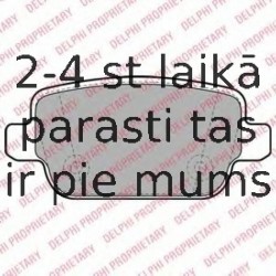 Комплект тормозных колодок, дисковый тормоз DELPHI LP1969