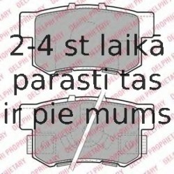 Комплект тормозных колодок, дисковый тормоз DELPHI LP1972