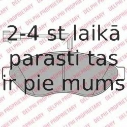 Комплект тормозных колодок, дисковый тормоз DELPHI LP1992