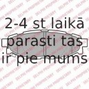 Комплект тормозных колодок, дисковый тормоз DELPHI LP1999