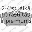 Комплект тормозных колодок, дисковый тормоз DELPHI LP2019