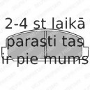 Комплект тормозных колодок, дисковый тормоз DELPHI LP401