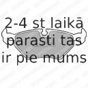 Комплект тормозных колодок, дисковый тормоз DELPHI LP555