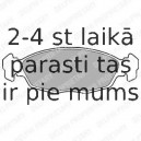 Комплект тормозных колодок, дисковый тормоз DELPHI LP702
