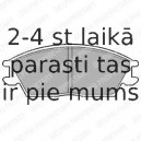 Комплект тормозных колодок, дисковый тормоз DELPHI LP704