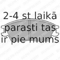 Комплект тормозных колодок, дисковый тормоз DELPHI LP704