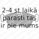 Комплект тормозных колодок, дисковый тормоз DELPHI LP710