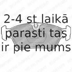 Комплект тормозных колодок, дисковый тормоз DELPHI LP710