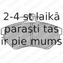 Комплект тормозных колодок, дисковый тормоз DELPHI LP770