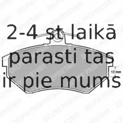 Комплект тормозных колодок, дисковый тормоз DELPHI LP778