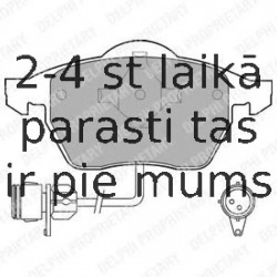 Комплект тормозных колодок, дисковый тормоз DELPHI LP784